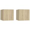 Day and Night - Day and Night Nightstands 2 Pcs Engineered Wood Sonoma Oak 30.5x30x30cm