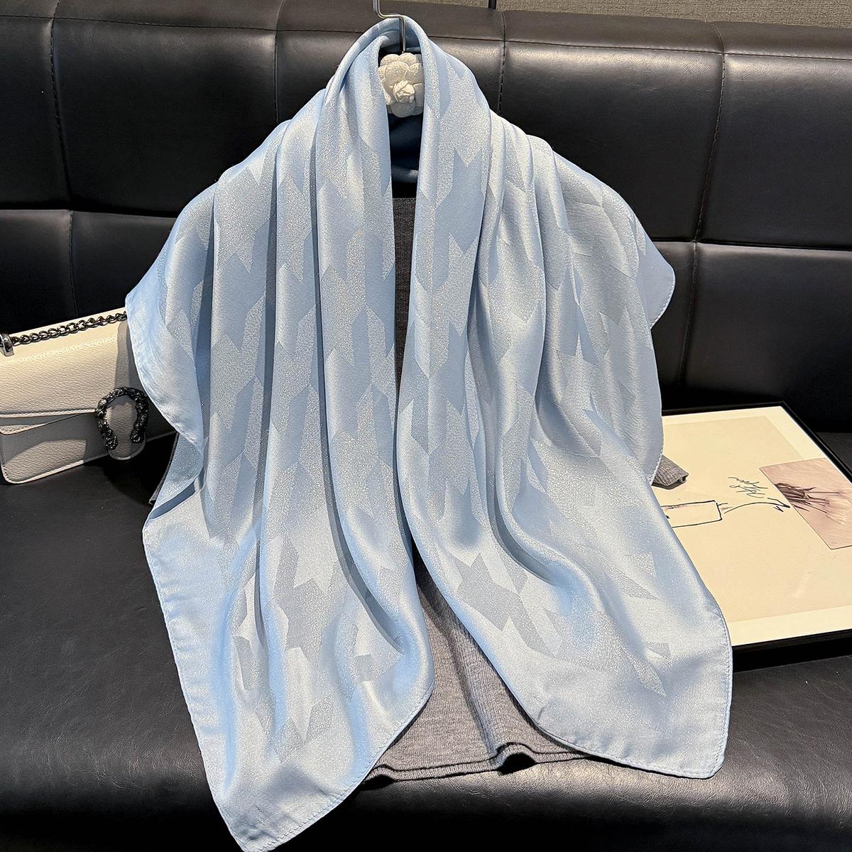 Последняя женская богемная мода Хиджаб Роскошный Мягкий Хиджаб Женский Длинный Мусульманский Квадратный Платок Защита от Солнца Летняя Прогулка