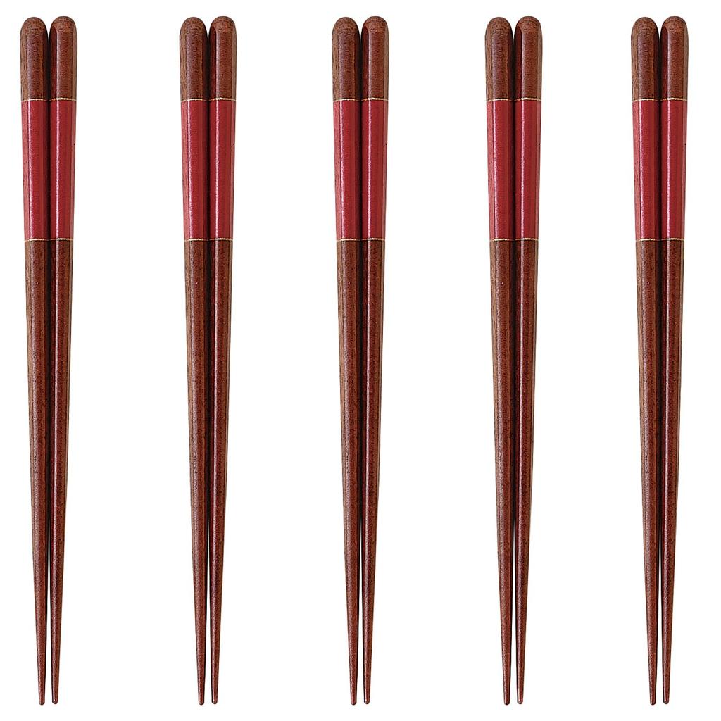 Happy Set of Made In PID1172 J-kitchens Chopsticks, 5, Material Wood, Chopsticks, Japan,