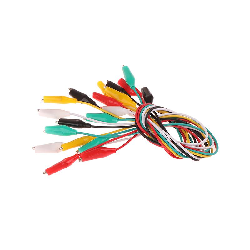 10Pcs/5Pcs Double-Ended Crocodile Clips Electrical Test Cable Wires Test Leads Tool