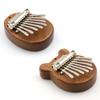 8 Keys Finger Piano Wood Finger Thumb Piano Musical Instrument Portable Wood Finger Piano for Kids Beginners