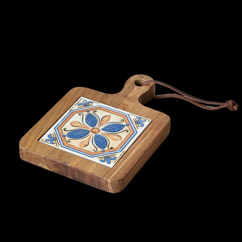 Japanese Style Acacia Wood Tile Heat Insulation Mat