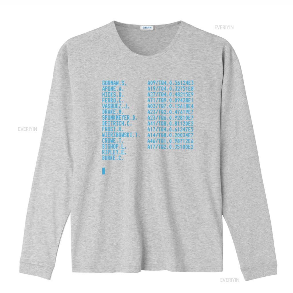Aliens Crew Manifest Vintage 1980s Horror Computer Screen T Shirt Retro Aesthetic Vintage Washed Soft Streetwear Homme Stylish