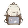 Schoolbag, Hand-held Tutorial Bag, Korean Version of Instagram, Large-capacity, College-style, Color-blocking Middle School Backpack