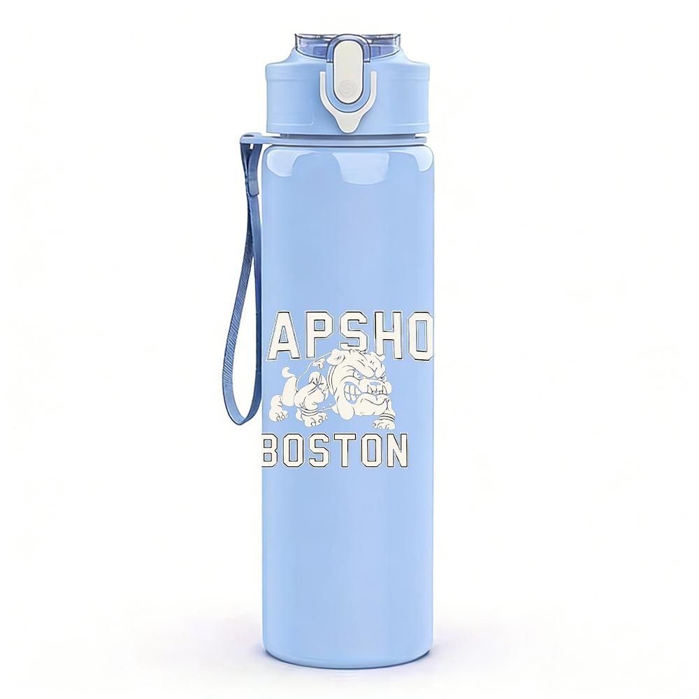 1PC Distressed White Blank Vintage Texture Print 750ml Portable Sports Water Bottle Leakproof Gym Outdoor Travel Drink Cup