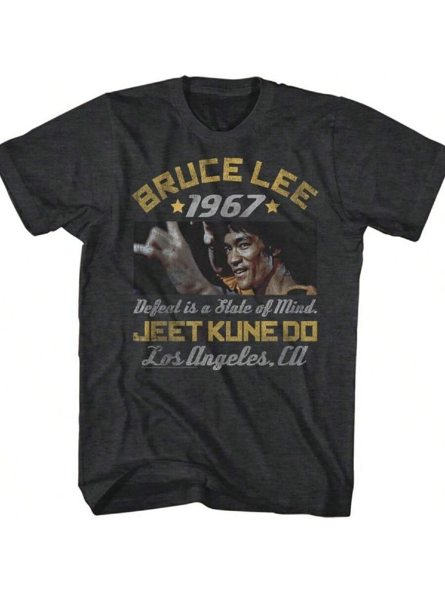 

A&E Designs Bruces Lees Shirt Defeat Is A State Of Mind T-Shirt XXXXXL чорний