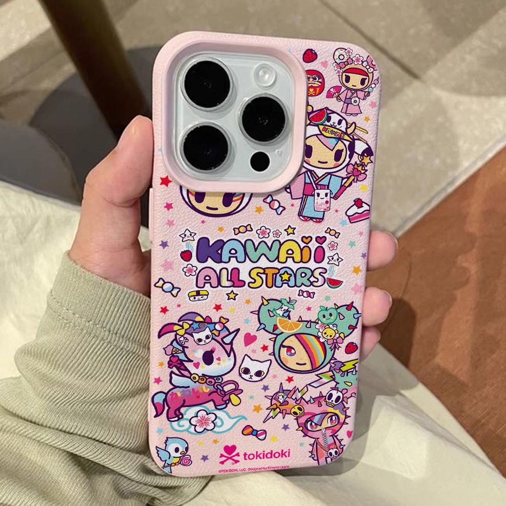 Cartoon T-Tokidokis Lichee Leather Phone Case For Samsung A57 A36 A26 A07 A55 A35 A16 A06 A54 A34 A25 A24 A15 A14 A05S A05 4G 5G