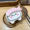 Cute Cartoon Salmon Sushi Coin Purse Plush Sweet Shrimp Wallet Storage Pouch Earphone Bag Backpack Charm Couple Gift