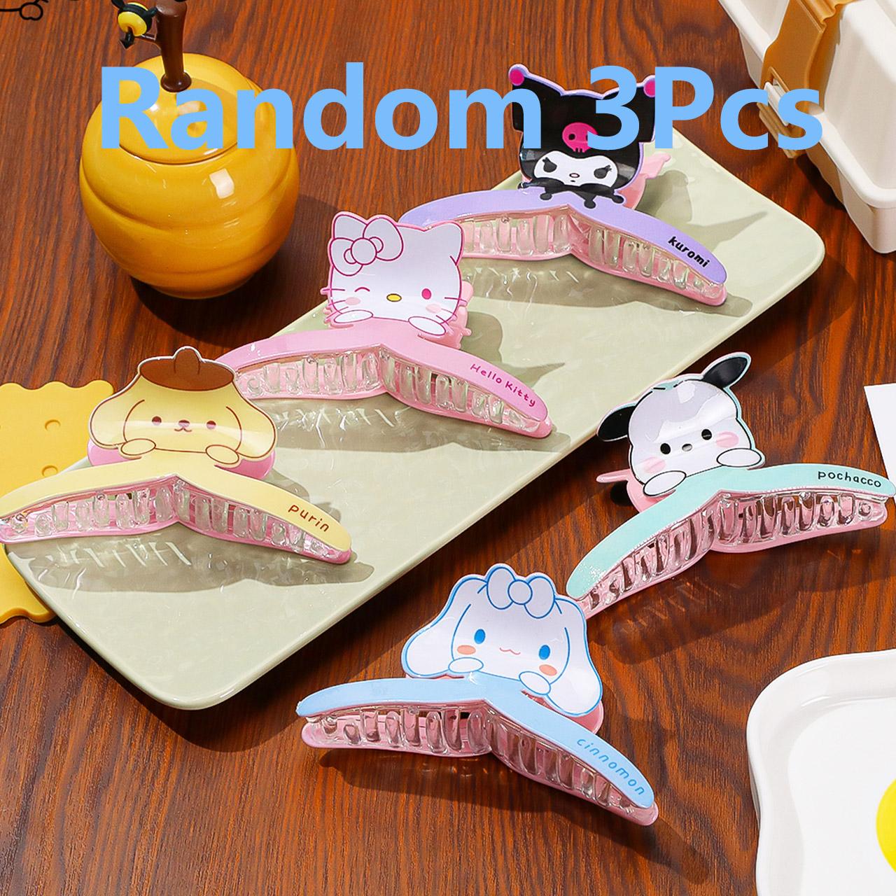 

1PC/Random 4Pcs Cute Sanrio Hello Kitty hair claw and Cinnamoroll hair accessories