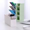 Office Shelves Wheat Straw Four Compartments Multifunctional Storage Box Kitchen Desk Pen Holder