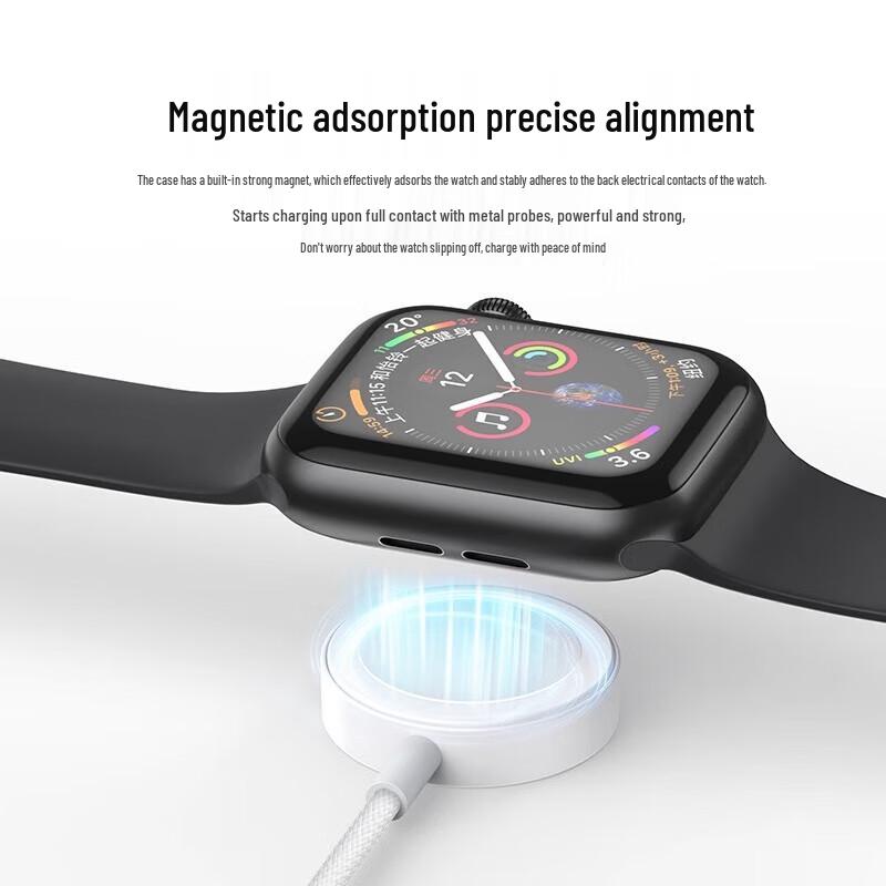 Chuangsmi 5W Fast Charge Braided Magnetic Wireless Charger for Apple Watch