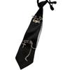 Shirt Tie Female Cool Harajuku Style Narrow Tie Metal Chain Student Preppy Tie