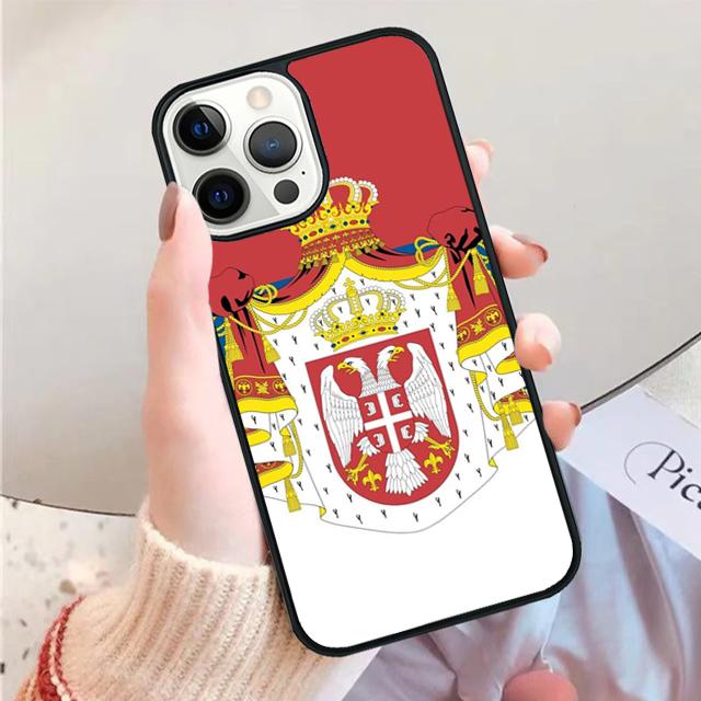 Flag of Serbia Serbian Phone Case for iPhone 17 Air 16 15 14 12 13 PLUS 11 PRO MAX Back Fundas Coque Cover Shell