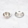 Double Walled Coffee Cup Set Stainless Steel Cup Saucer Set Exquisite Tea Mug  Household Coffee