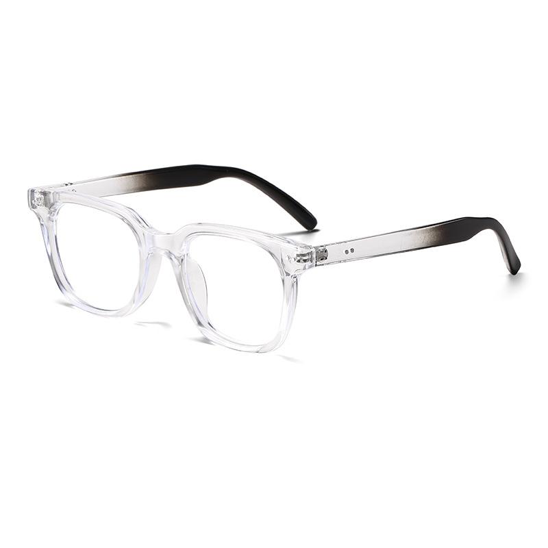 

66037 Trend Rice Nail Square Frame Anti Blue Light Flat Glasses 5 Персонализированные простые и тонкие очки