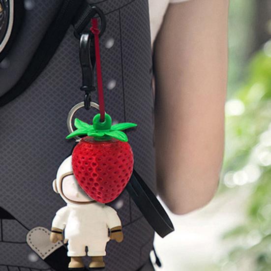 Strawberry Car Air Freshener Cute Hanging Diffuser with Cologne Scent Adjustable Vent Clip for Car Closet