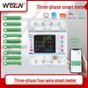 Graffiti WiFi Smart 3-Phase 4P Circuit Breaker with Color Screen and Remote Control (No Leakage Protection)