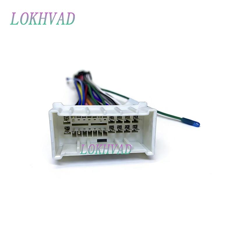 Car Radio Cable CD Player Power Wiring Harness Android Connector for Hyundai Accent Azera H-100 H350 KIA Carnival Sedona Cerato Radio Accessories 4
