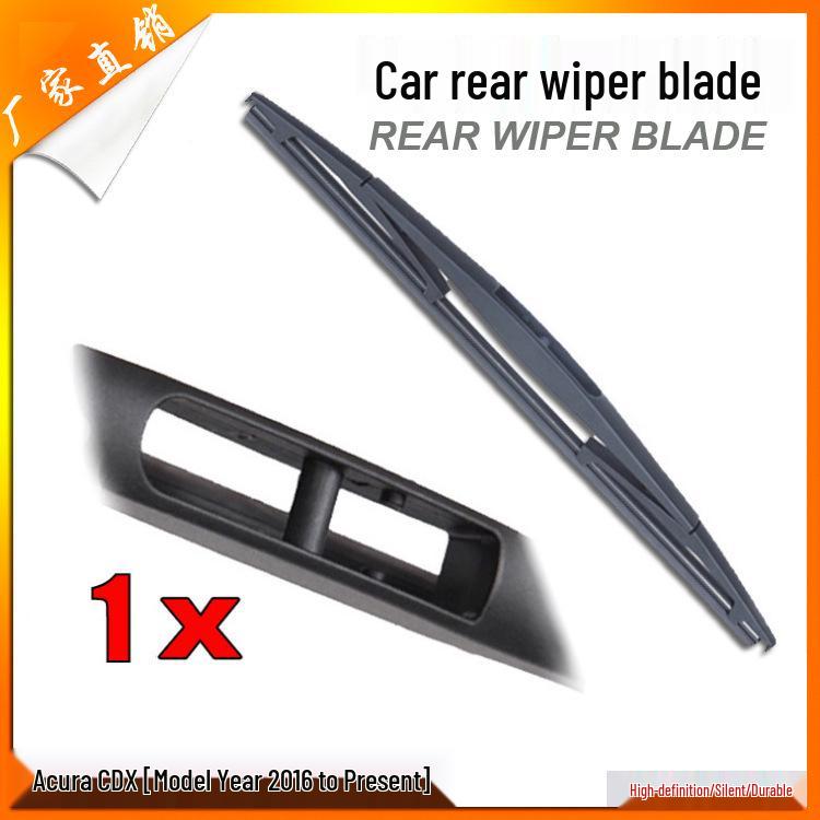 Acura CDX Rear Wiper Blade - Compatible with Models 2016-2018, Plastic Bone, Single Piece