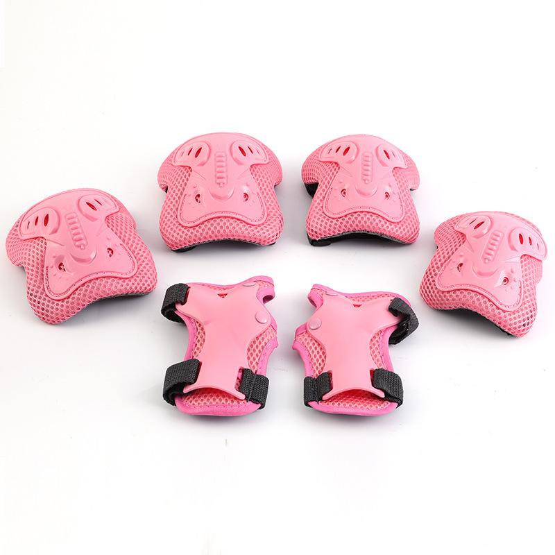 

Roller Skating Protective Gear Children s Helmet Set Bicycle Skateboard Skates Balance Car Anti-drop Sports Knee Cap Pink