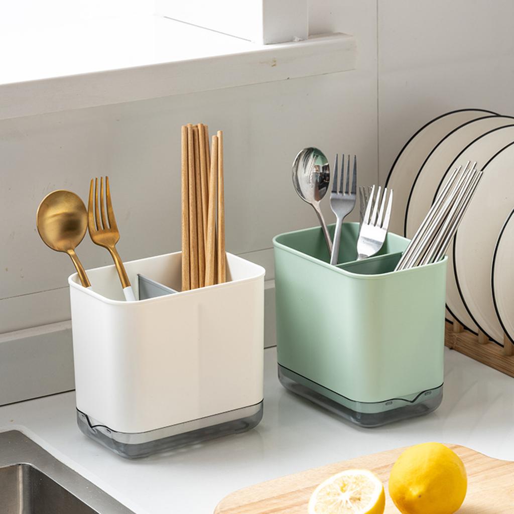 Multipurpose Chopstick Holder Draining Rack Organizer PP Material for Kitchen Use