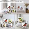 1 Pc Bird Pillow Cover For Home Living Room Bedroom Sofa Office Decorative Pillowcase Soft Throw Pillows 45*45 Cm