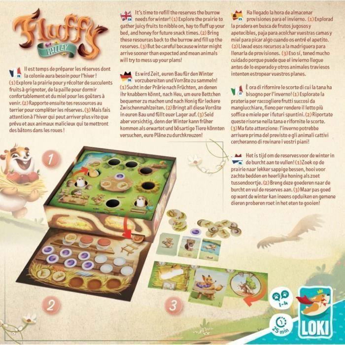 Jeu de société - fluffy valley - a partir de 6 ans - coopération - stratégie - 2 à 4 joueurs
