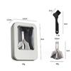 Xiao ber ber Manual Nose Hair Trimmer Rotating Style Battery-Free Washable with Cleaning Brush and Storage Case