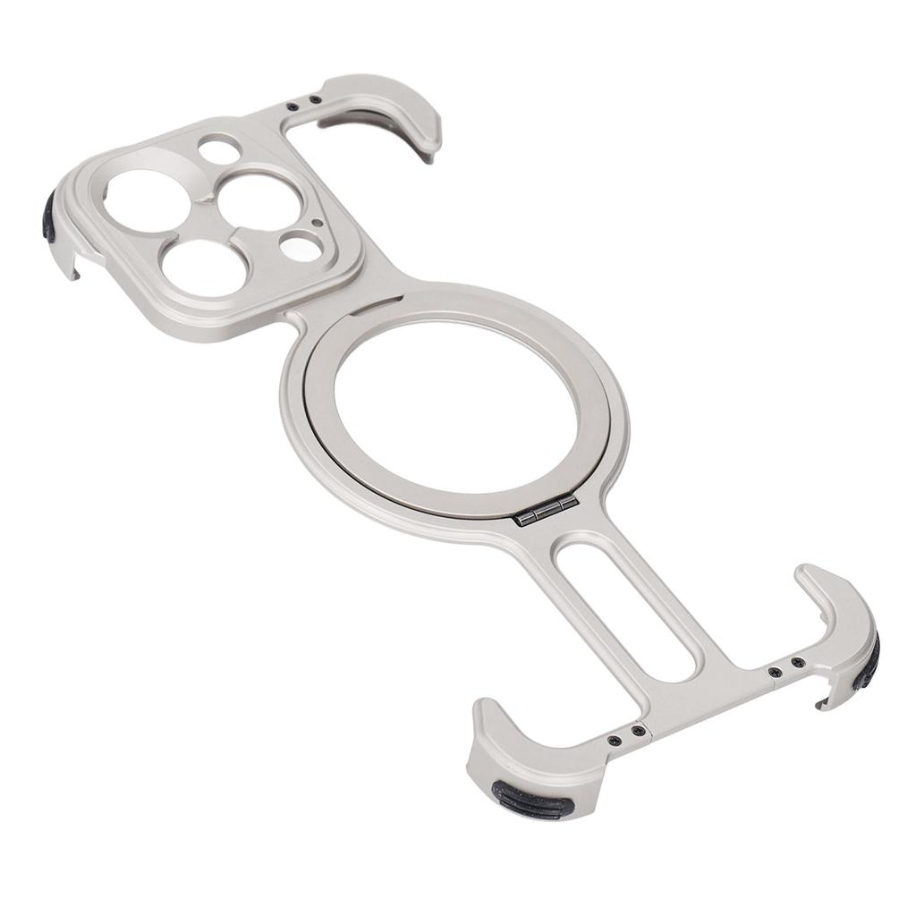 Metal Frameless Case Shock Absorption 17mm Thread Thin Slim Protective Bumper Case with Stand for