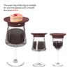 4 Piece Silicone Wine Cup Covers With Snacks Trays Efficient Dishwasher Safe Multipurpose Kitchens Accessories