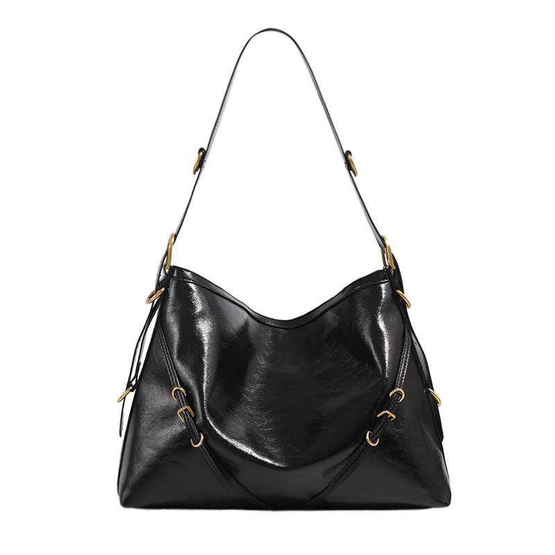 Women's Bag 2025 New Model, Niche Retro Style, High-end Casual Biker Bag, Large-capacity Commuter Shoulder Bag, Trendy