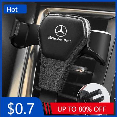 Car Sticker Gravity Car Phone Holder Air Vent Clip Cell Phone Stand Support For Mercedes Benz AMG W203 W206 W220 W205 W211 W212