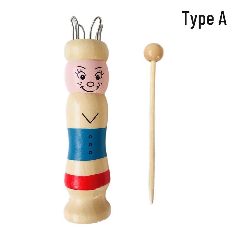 Handmade Wooden Yarn & Cord Braiding Tool for Knitting & Crochet