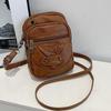 Multi-Functional Soft PU Leather Small Shoulder Crossbdoy Bag Women Vintage Designer Cell Phone Purse Ladies Small Messenger Bag