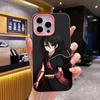 Akame Kurome Jelly Doppelschicht Rosa Handyhülle für iPhone 17 16 15 14 13 12 11 Air Pro Max Plus Schutzhülle