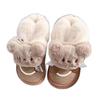 Cute bear velvet warm snow boots winter new wear plush cotton shoes