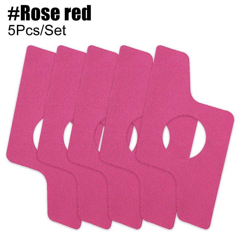 5Pcs/Set Precut Kinesiology Tape Ideal For Knees – Elastic Knee Support Stability Waterproof Breathable Hypoallergenic Athletic Tape