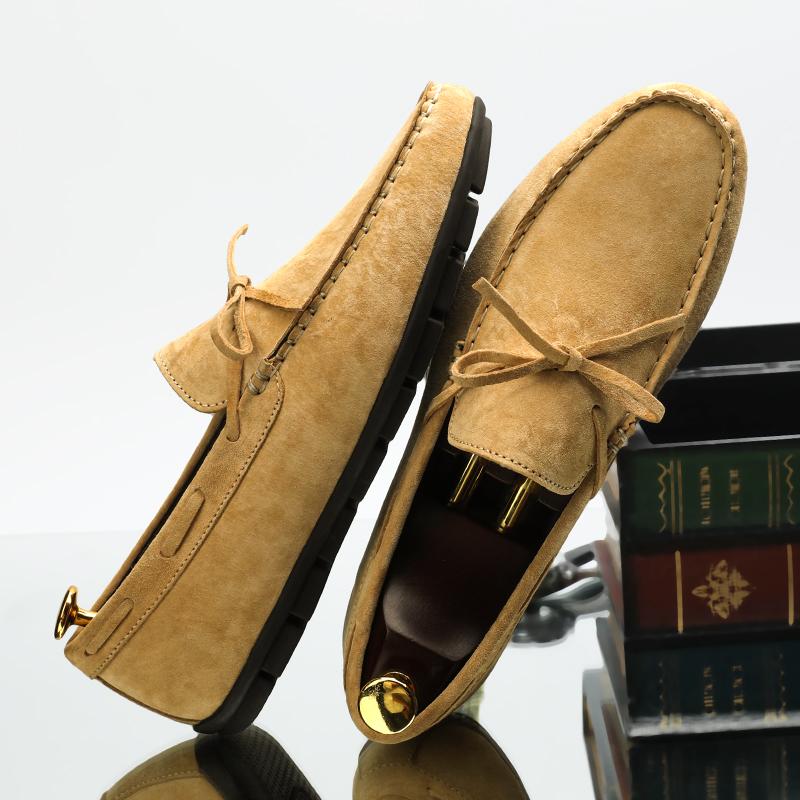 Moccasins Men Loafers Shoes Brand Male Flats Luxury Suede Leather Casual Boat Walking Driver Footwear Breathable Summer Shoes
