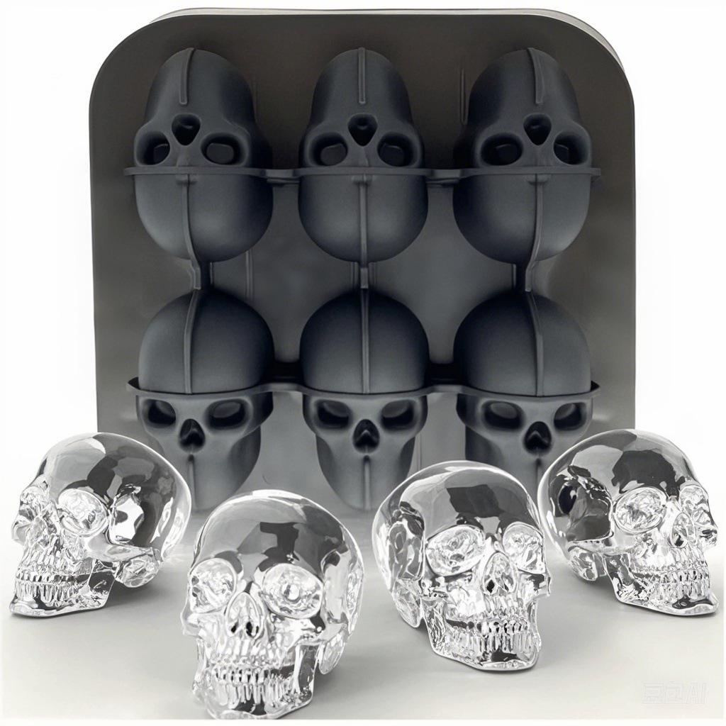 Food Grade Silicone Ice Cube and Ball Mold Tray for Easy Release - Perfect for Whiskey Bars and Ice Making