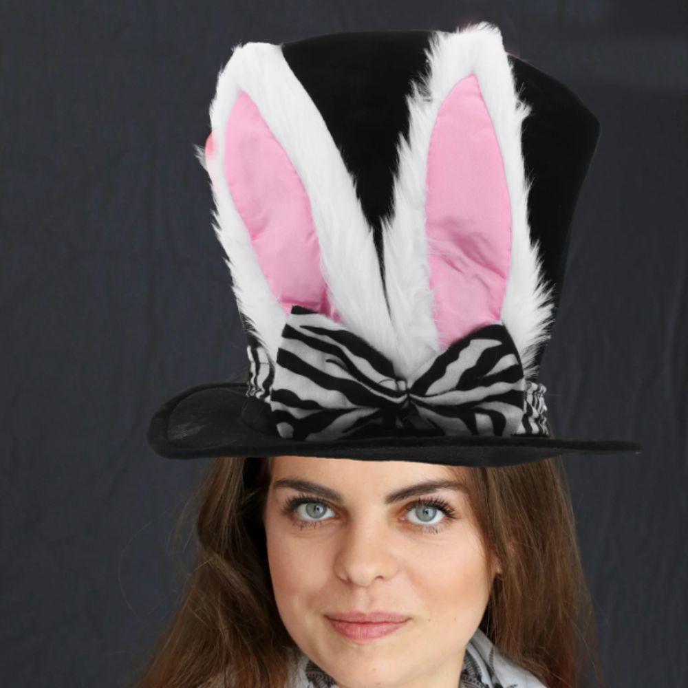 Festive Style Bunny Ear Hat Large Ears Costume Headgear Fun Gift Top Hat Easter Party