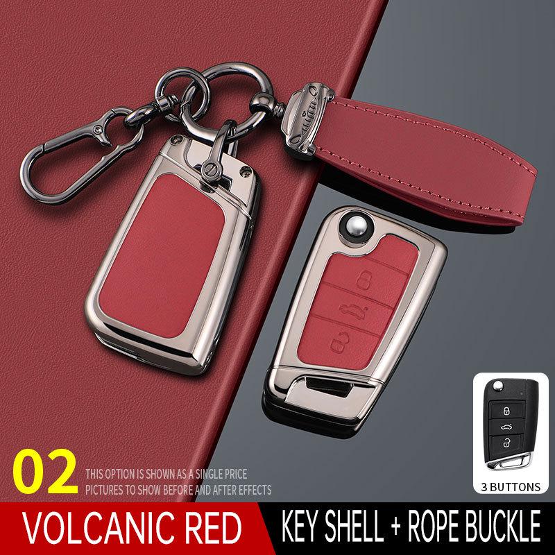 Volkswagen Lavida Key Cover (2023-2025) - Fresh design, full-coverage leather, perfect for men.