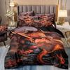 3D Digital Printing Dinosaur Double Pterosaur Bedding Quilt Cover Three Or Four Sets