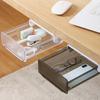 Durable Plastic Concealed Drawer Storage Box Under Desk with Strong Adhesive Drillless Installation for Space Saving Organization of Stationery and