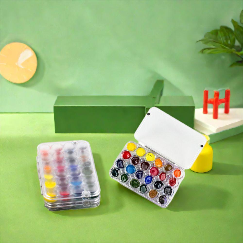 Transparent Mini Watercolor Palette Acrylic Paint Box Watercolor Paint Tray  Student Outing