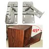 2x Flip Out Tray Hinges Sink Hinges,Replacement Maintenance 45 Degree Opening Angle for Cabinet