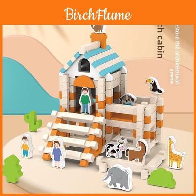 Holzbausteine-Set Mit Klemmverbindungsdesign Für Kinder Und Anfänger