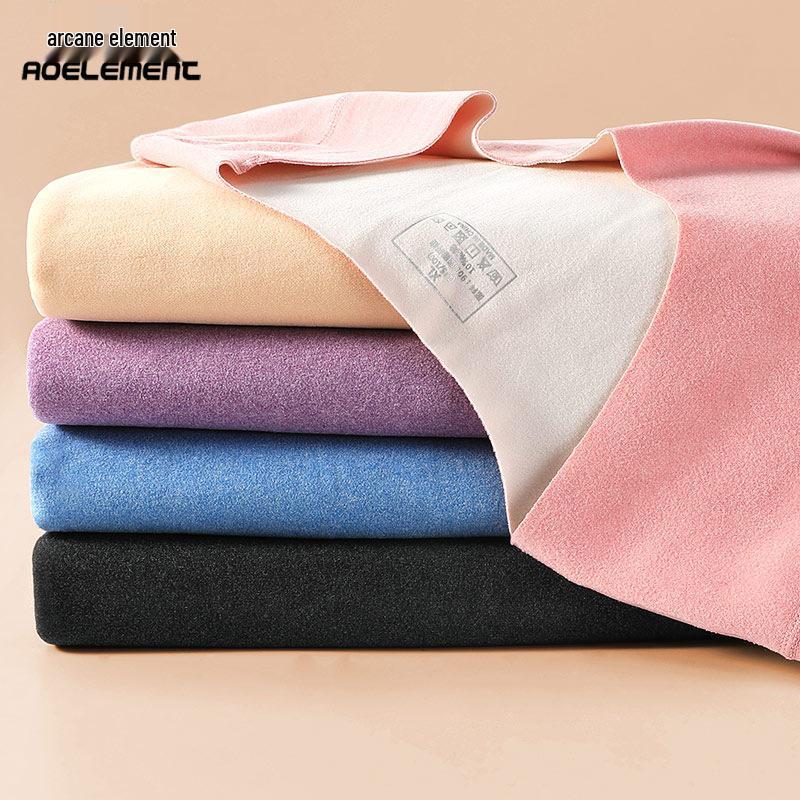 Women's Seamless Thermal Underwear Set: Plus Velvet Thick Top & Bottom; Thin, Cold-Proof for Autumn/Winter