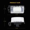 LED License Plate Light For N'issan 350Z 370Z GT-R Versa Cube Leaf & I'nfiniti G25 G35 G37 Q40 Q60 Tag Lamp Assembly, 6000K White 2PCS