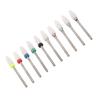 10pcs Nail Drill Bits Organizer Display Stand 20 Holes Manicure Tool for Grinding Cleaning Polishing