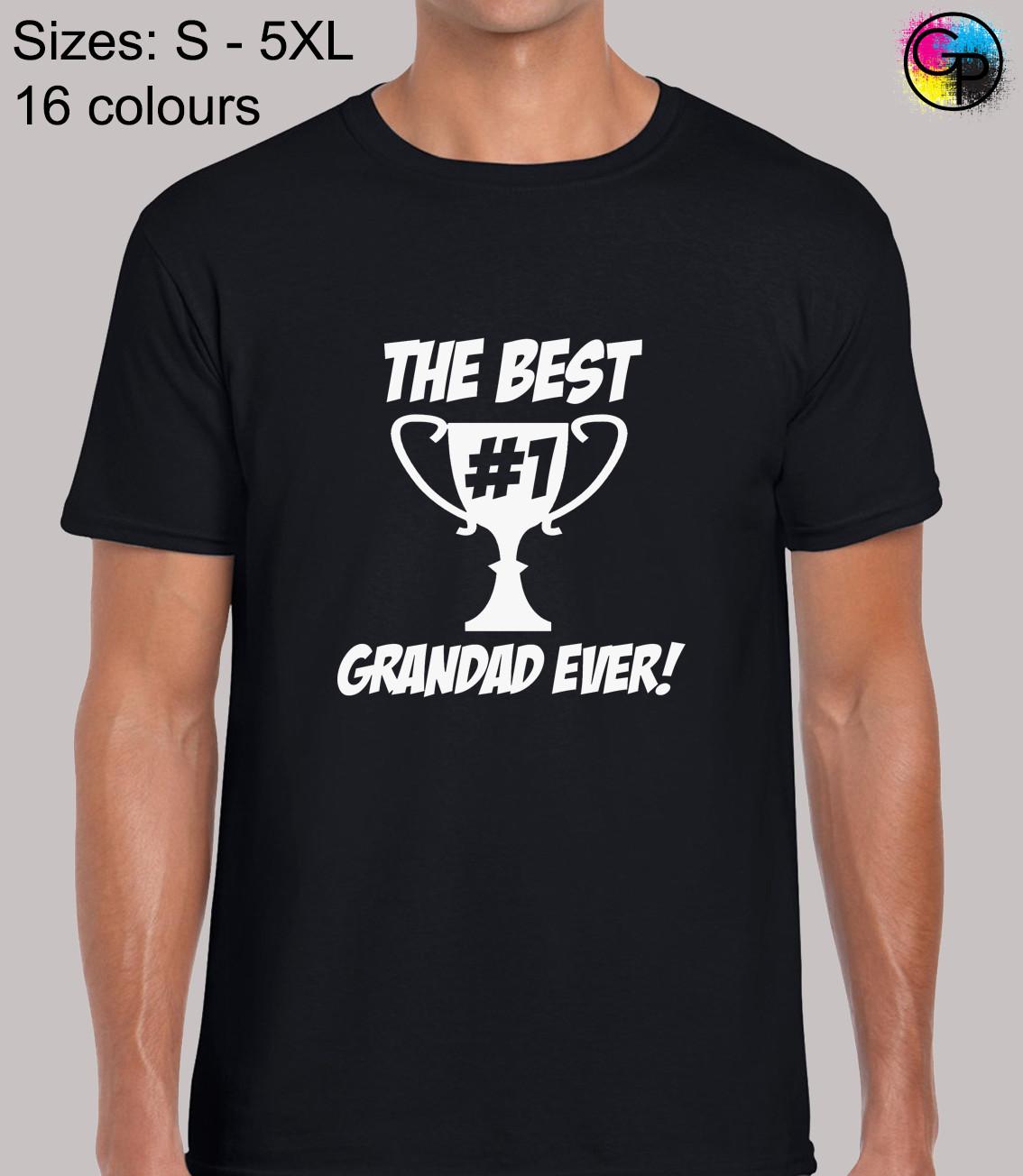 The Best Grandad Ever Cool Funny Gift Regular Fit T-Shirt Mens Womens Tees Top Top TShirt Tee for Men 3XL